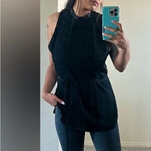 GUCCI AUTHENTIC BLACK BELTED TUNIC, MSRP $2650